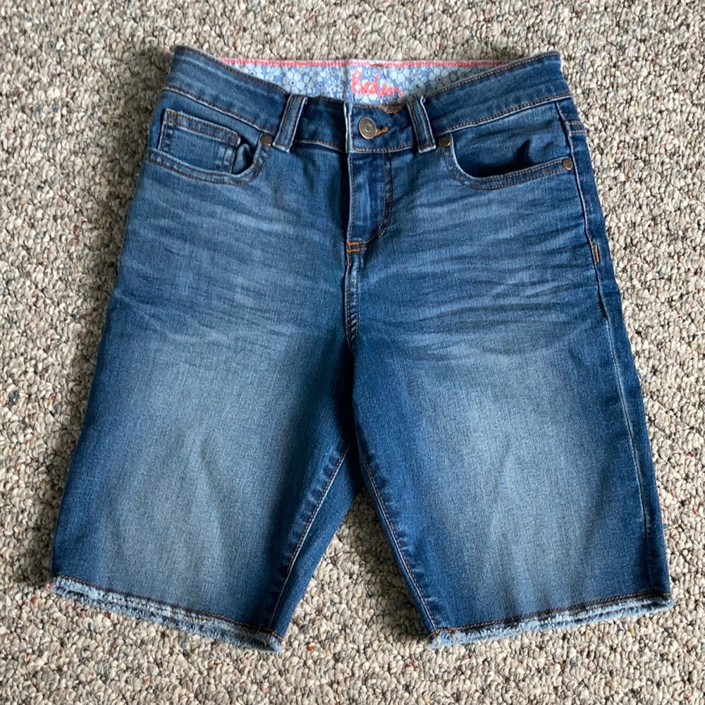 Mini Boden Denim Bermuda Shorts. NWOT.
